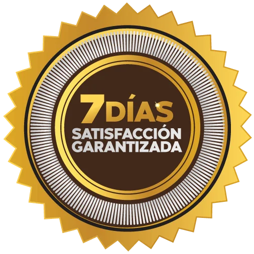 Sello de garantía: 7 días de satisfacción garantizada